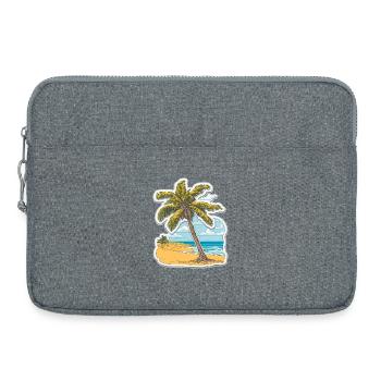 South Sea Palm Dream - Laptop bag 15" - heather grey - Front