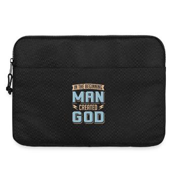 Atheist Man Created God Anti Religion Agnostic - Laptop bag 15" - black - Front