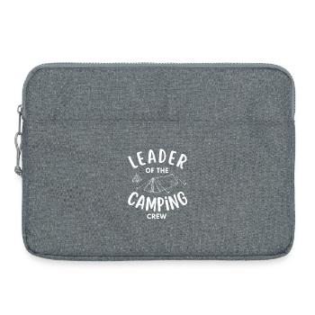 Chef der Camping Crew lustig - Laptoptasche 15" - Grau meliert - Vorne
