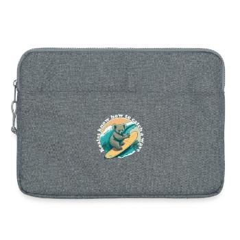 Catch a wave Koalabaer - Laptop bag 15" - heather grey - Front
