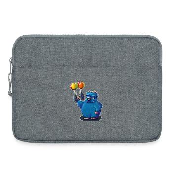 The little fitness monster - Laptop bag 15" - heather grey - Front
