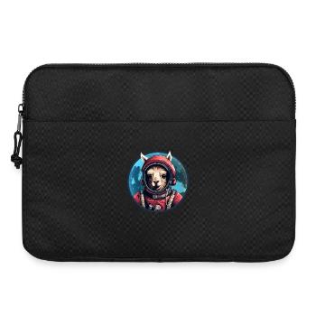 Astronauten-Lama - Laptoptasche 15" - Schwarz - Vorne