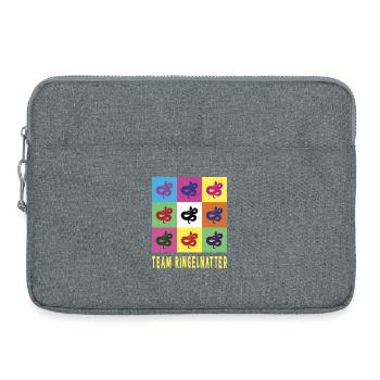 Serpent d’herbe de l’équipe - Sacoche pour ordinateur portable 15 pouces - gris chiné - Devant