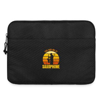 You Had Me At Saxophone - Laptop bag 15" - black - Front