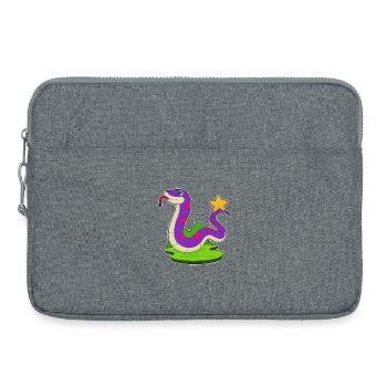Étoile du serpent - Sacoche pour ordinateur portable 15 pouces - gris chiné - Devant