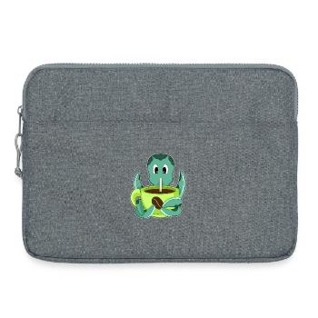 Tasse de café pieuvre - Sacoche pour ordinateur portable 15 pouces - gris chiné - Devant
