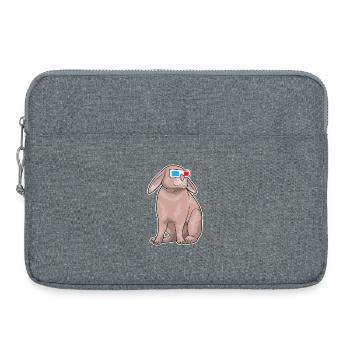 Hase Brille - Laptoptasche 15" - Grau meliert - Vorne