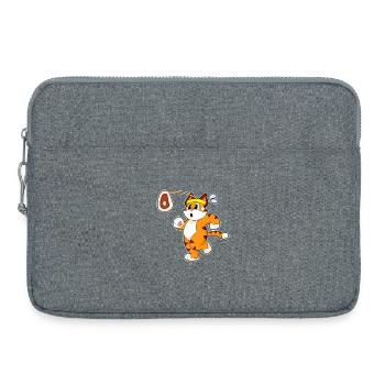 Tiger Fleisch - Laptoptasche 15" - Grau meliert - Vorne