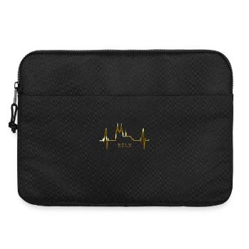 Cologne Skyline Heartbeat Heart Kölsch Love Cologne - Sacoche pour ordinateur portable 15 pouces - noir - Devant