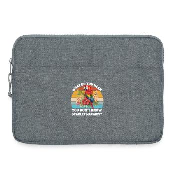 Was soll das heißen, du kennst keine Scharlacharas - Laptoptasche 15" - Grau meliert - Vorne