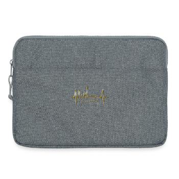 Nuremberg Skyline Heartbeat Fan Heart Love Nuremberg - Laptop bag 15" - heather grey - Front