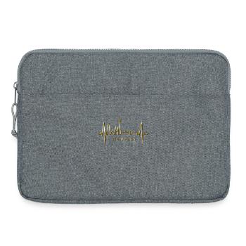 Nuremberg Skyline Heartbeat Fan Heart Love Nuremberg - Laptop bag 15" - heather grey - Front