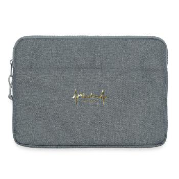 Mayence Skyline Heartbeat Fan Heart Love Mainzer - Sacoche pour ordinateur portable 15 pouces - gris chiné - Devant