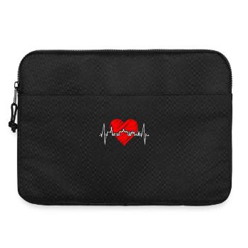Amsterdam Skyline Niederlande Herzschlag Holland - Laptoptasche 15" - Schwarz - Vorne