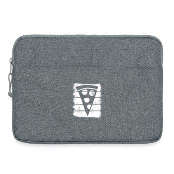 Pizza slice - Laptop bag 15" - heather grey - Front