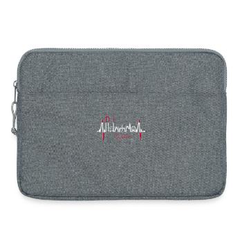 Vienne Skyline Heartbeat Autriche Amour Vienne - Sacoche pour ordinateur portable 15 pouces - gris chiné - Devant