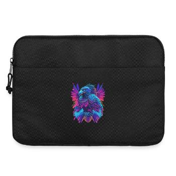 Neon Adler Synthwave Adler - Laptoptasche 15" - Schwarz - Vorne