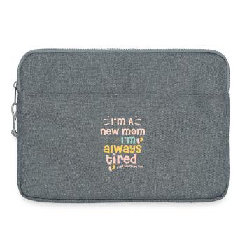 maman - Sacoche pour ordinateur portable 15 pouces - gris chiné - Devant