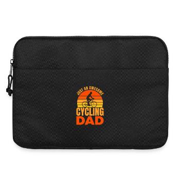 Papa cycliste - Sacoche pour ordinateur portable 15 pouces - noir - Devant