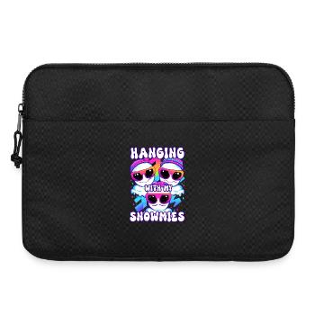 Hanging With My Snowmies Groovey Schneemann - Laptoptasche 15" - Schwarz - Vorne