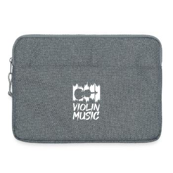 Lustige Geigenmusik - Laptoptasche 15" - Grau meliert - Vorne