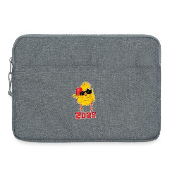 Rente 2025 Ruhestand - Laptoptasche 15" - Grau meliert - Vorne