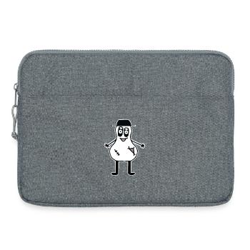 Halloween Geist Gespenst Horror Kinder Kind Hallo - Laptoptasche 15" - Grau meliert - Vorne