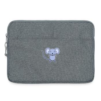 Dessin animé de souris - Sacoche pour ordinateur portable 15 pouces - gris chiné - Devant