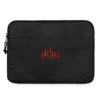 Shanghai Skyline Herzschlag China I Love Schanghai - Laptoptasche 15" - Schwarz - Vorne
