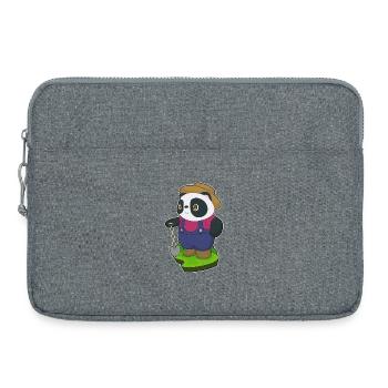 Ferme de pelles Panda Farmer - Sacoche pour ordinateur portable 15 pouces - gris chiné - Devant