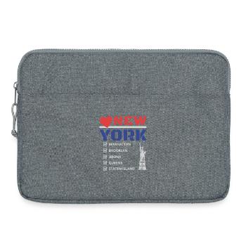 New York City Five Boroughs Love New York Bronx - Laptop bag 15" - heather grey - Front