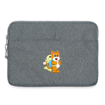 Cat Student Backpack School - Laptop bag 15" - heather grey - Front