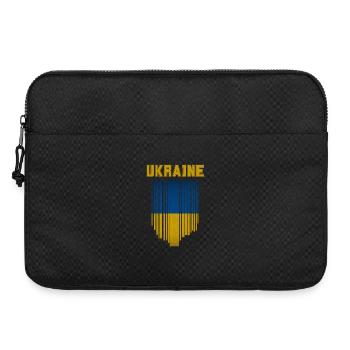 Ukrainische Flagge, Ukrainischer Stolz - Laptoptasche 15" - Schwarz - Vorne