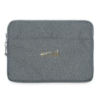 Florence Skyline Italie Heartbeat I Love Firenze - Sacoche pour ordinateur portable 15 pouces - gris chiné - Devant