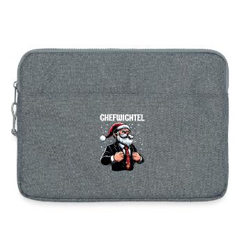 Chief Gnome Christmas Gnome - Laptop bag 15" - heather grey - Front