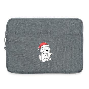 Pyrenäenberghund Hund Tier Weihnachten - Laptoptasche 15" - Grau meliert - Vorne