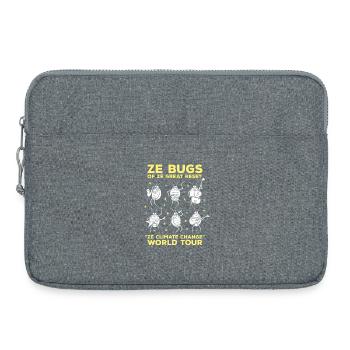 Ze Bugs Climate Change Rock Band - Laptop bag 15" - heather grey - Front