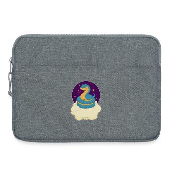 Snake Clouds - Laptop bag 15" - heather grey - Front