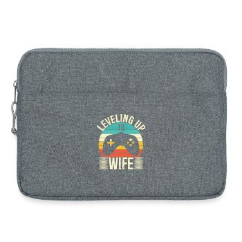 Ehefrau Gamer steigt zur Ehefrau auf - Laptoptasche 15" - Grau meliert - Vorne
