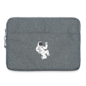 Astronaut Motif - Laptop bag 15" - heather grey - Front