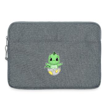 Dinosaure oeuf Dino bébé Motif - Sacoche pour ordinateur portable 15 pouces - gris chiné - Devant