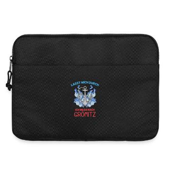 Grömitz Spruch - Laptoptasche 15" - Schwarz - Vorne