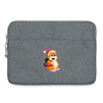 Élève de Noël hamster - Sacoche pour ordinateur portable 15 pouces - gris chiné - Devant