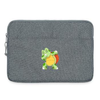 Tortue Hip Hop Danse - Sacoche pour ordinateur portable 15 pouces - gris chiné - Devant