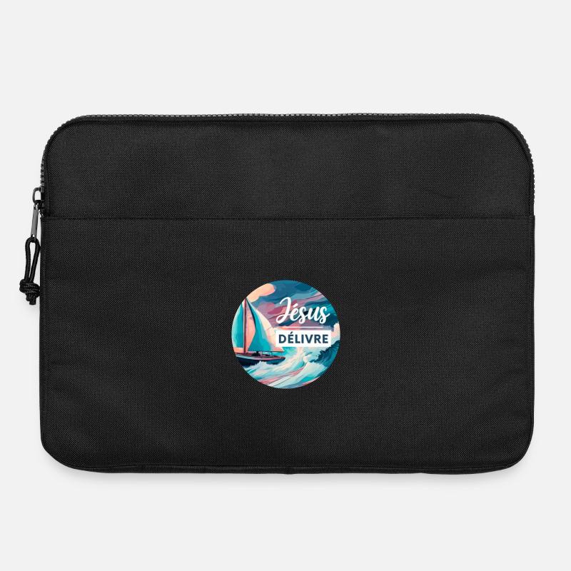 Jesus befreit | Markus 4 | Christlich - Laptoptasche 15" - Schwarz