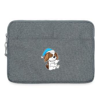 Cavalier King Charles Spaniel Sleeping Fatigue - Laptop bag 15" - heather grey - Front