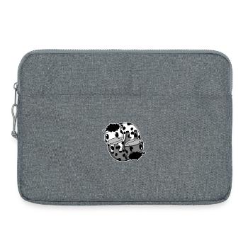 Vache de signe Yin Yang - Sacoche pour ordinateur portable 15 pouces - gris chiné - Devant