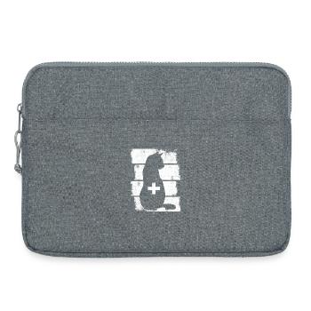 Cat Vet - Laptop bag 15" - heather grey - Front
