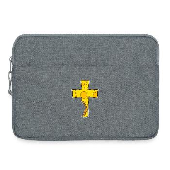 Cross Symbol Christianity Jesus Church Religion - Laptop bag 15" - heather grey - Front