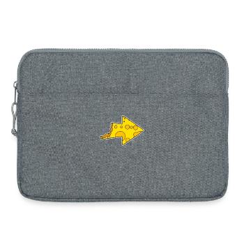 Pfeil Käse - Laptoptasche 15" - Grau meliert - Vorne